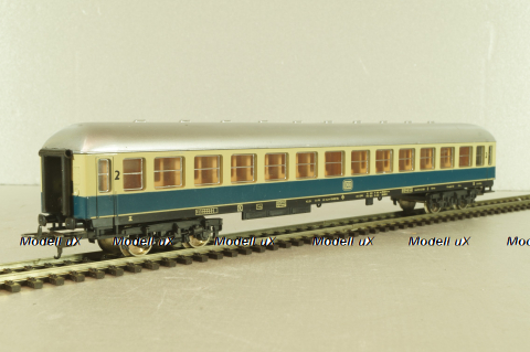 Вагон пассажирский, 2-й класс, 4-х осный, DB, 2st class, blue/beige/silver, 309170, Lima 1:87 HO