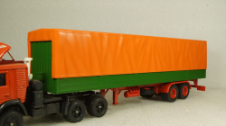 TRAILER FOR TRUCK (прицеп) orange/green, TRL002, IXO 1:43