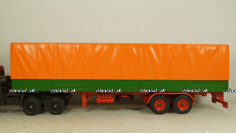 TRAILER FOR TRUCK (прицеп) orange/green, TRL002, IXO 1:43