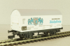 Вагон грузовой, закрытый beer "Kulmbacher Reichelbräu" 2-х осный DB, эпоха III, белый, HO, 5046, Fleischmann H0 1:87