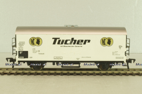 Вагон грузовой, закрытый beer "Tucher", 2--х осный DB, эпоха III, белый, HO, 5026, Fleischmann H0 1:87