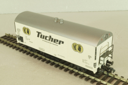 Вагон грузовой, закрытый beer "Tucher", 2--х осный DB, эпоха III, белый, HO, 5026, Fleischmann H0 1:87