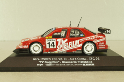 Alfa Romeo 155 V6 TI #14 Alfa corse ITC 1996, G.Fisichella, red, XT016, Onyx 1:43