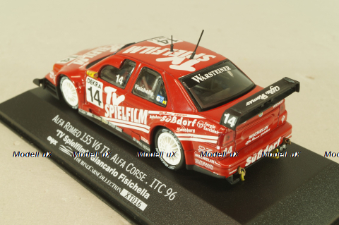 Alfa Romeo 155 V6 TI #14 Alfa corse ITC 1996, G.Fisichella, red, XT016, Onyx 1:43