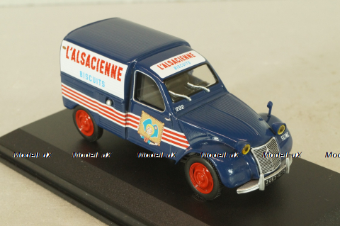 Citroen 2CV Fourgonnette "L'Alsacienne" 1949, blue, Altaya 1:43