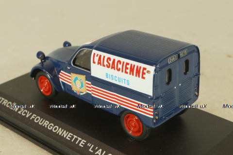 Citroen 2CV Fourgonnette "L'Alsacienne" 1949, blue, Altaya 1:43