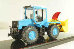 ЛТЗ-155 трактор со шнеко-роторным снегоочистителем, голубой, TruckTyr 1:43