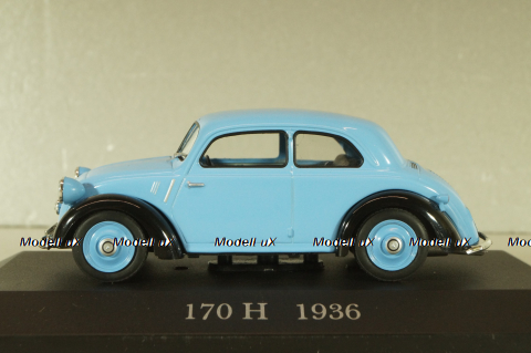 Mercedes-Benz 170H (W28) 1936, light blue, MBOMS029, Mercedes-Benz Offizielle Modell-Sammlung #29, Altaya 1:43 С Журналом! Уценка!