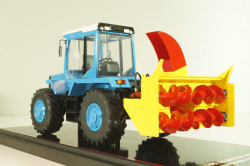 ЛТЗ-155 трактор со шнеко-роторным снегоочистителем, голубой, TruckTyr 1:43