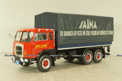 Fiat 683 N "SAiMA" 1966, red/blue, Camion D'epoca #77, 1:43