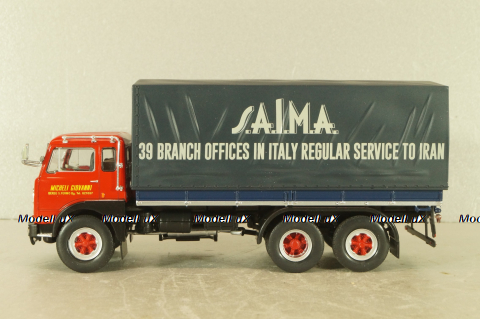 Fiat 683 N "SAiMA" 1966, red/blue, Camion D'epoca #77, 1:43