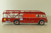 Fiat 642 RN2 Bartoletti racing car transporter 1957, red, Camion D'epoca #76, 1:43