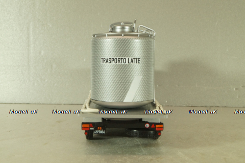 Fiat 673 NR Trasporto Latte 1969, green/silver, Camion D'epoca #73, 1:43