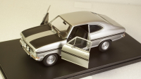 Opel Kadett B Rally, silver/matt black, WB124065, WhiteBox 1:24