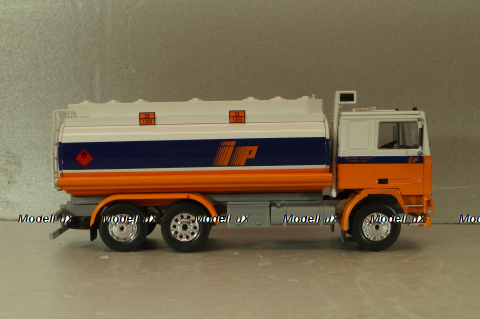 Volvo F12 fuel tanker 1977, white/orange, Camion D'epoca #74, 1:43