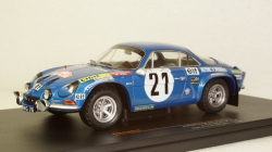 Alpine Renault A110, No.21, Rallye Monte Carlo, J.P.Nicolas/M.Vial, 1973, 24RAL007B, IXO 1:24