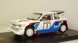 Peugeot 205 T16 E2, No.1, Rallye WM, 1000 Lakes Rally T.Salonen/S.Harjanne, IXO 1:24