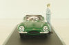 Jaguar XKSS 1957 with figuren Steve McQueen, green, McQueen Collection, 86434, Greenlight 1:43