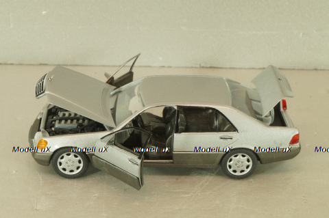 Mercedes-Benz 600 SEL (W140) 1991, silver, 1261, Schabak 1:43