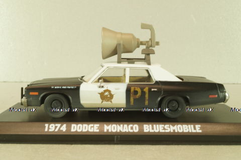 Dodge Monaco 1974, Blursmobile from movie "Blues Brothers" 1980, 86423, Greenlight 1:43