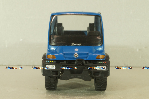 Mercedes Unimog U400, blue/silver, фурнитура в комплекте, B66000384, (#465) NZG 1:43