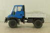 Mercedes Unimog U400, blue/silver, фурнитура в комплекте, B66000384, (#465) NZG 1:43