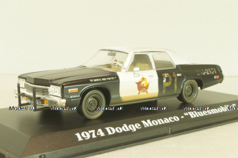 Dodge Monaco 1974, Blursmobile from movie "Blues Brothers" 1980, 86421, Greenlight 1:43