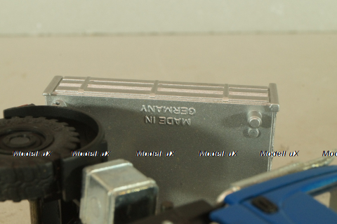 Mercedes Unimog U400, blue/silver, фурнитура в комплекте, B66000384, (#465) NZG 1:43