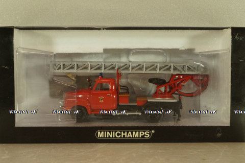 Opel Blitz 1.75t Feuerwehr drehleiter Sinsheim DL18, 439051070, Minichamps 1:43