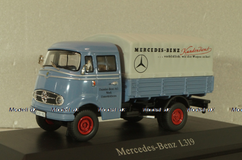 Mercedes-Benz L319 truck "Daimler-Benz AG" 1955, blue, B66045854, NZG 1:43