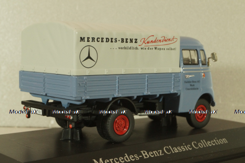 Mercedes-Benz L319 truck "Daimler-Benz AG" 1955, blue, B66045854, NZG 1:43