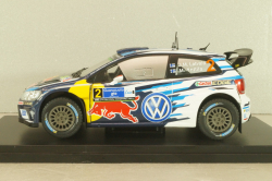 Volkswagen Polo R WRC #2, Winner Rally Guanajuato Mexico 2016, Latvala/Anttila, WRC Collection, Hachette #64, 1:24