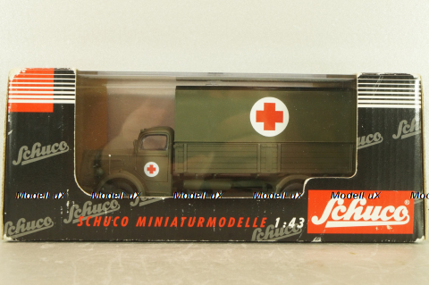 Mercedes-Benz L6600 medical truck 1950, khaki,  03013, Schuco 1:43 