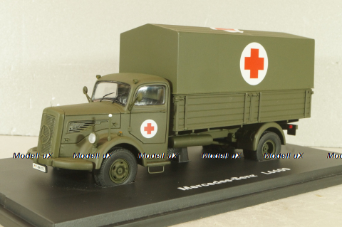 Mercedes-Benz L6600 medical truck 1950, khaki,  03013, Schuco 1:43 