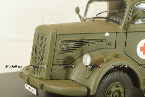 Mercedes-Benz L6600 medical truck 1950, khaki,  03013, Schuco 1:43 