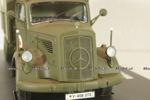 Mercedes-Benz L6600 medical truck 1950, khaki,  03013, Schuco 1:43 