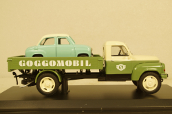 Hanomag L28 Pick Up Goggomobil Service, 02938, Schuco 1:43
