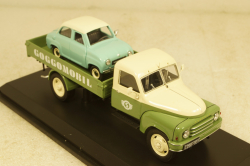 Hanomag L28 Pick Up Goggomobil Service, 02938, Schuco 1:43