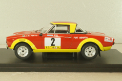 Fiat 124 Abarth Spider #2 Rally Tap Portugal 1974, Pinto/Bernacchini, WRC Collection, Hachette 1:24