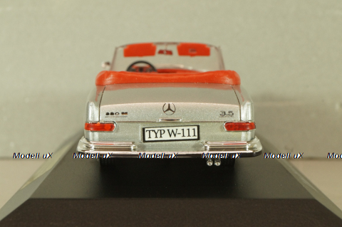 Mercedes-Benz 280 SE 3,5 Cabriolet (W111) 1961, silver, 4333, Faller 1:43