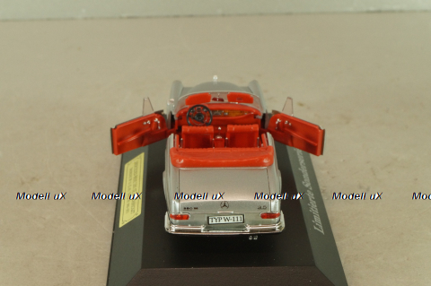 Mercedes-Benz 280 SE 3,5 Cabriolet (W111) 1961, silver, 4333, Faller 1:43