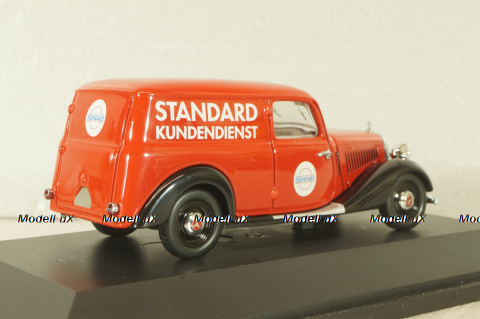 Mercedes-Benz 170V Covered wagon (W136) "Standard" 1946, red, 77183, Schuco 1:43 