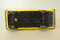 Москвич-412 А2, 2 зажима, желтый,Тантал/Радон 1:43