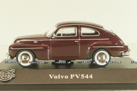Volvo PV544 1947, maroon, 8506014, Atlas Volvo Collection, 1:43