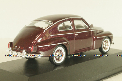 Volvo PV544 1947, maroon, 8506014, Atlas Volvo Collection, 1:43