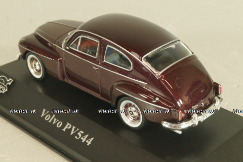 Volvo PV544 1947, maroon, 8506014, Atlas Volvo Collection, 1:43
