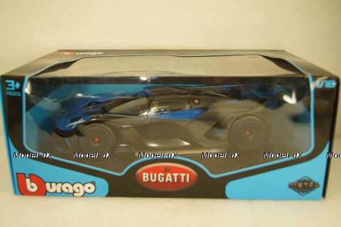 Bugatti Bolide W16 8.0 FOUR-TURBO 1850hp 500km/h 2020, BU11047B, Burago 1:18