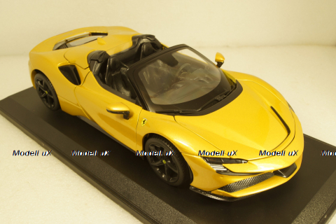 Ferrari SF90 Stradale Hybrid Spider 1000hp OPEN 2020, BU16016YE , Burago 1:18