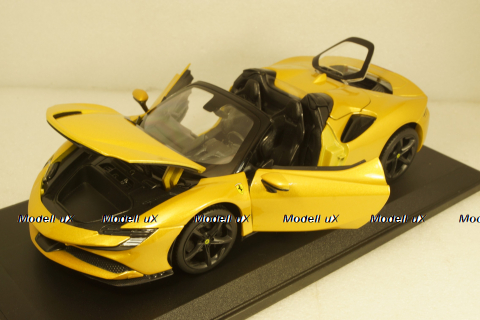 Ferrari SF90 Stradale Hybrid Spider 1000hp OPEN 2020, BU16016YE , Burago 1:18