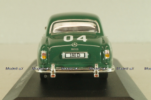Mercedes-Benz 180 D (W120) #4, Mille Miglia 1955, green, Mercedes-Benz-Offizielle Modell-Sammlung #80, Altaya 1:43